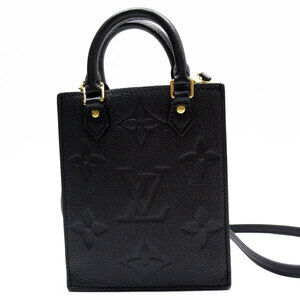 Louis Vuitton Monogram Empreinte Sac Plat crossbody shoulder bag handbag black